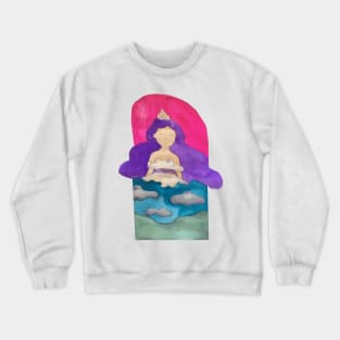 Purple hair princess Crewneck Sweatshirt